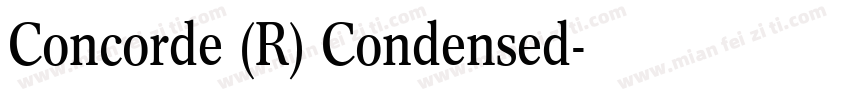 Concorde (R) Condensed字体转换